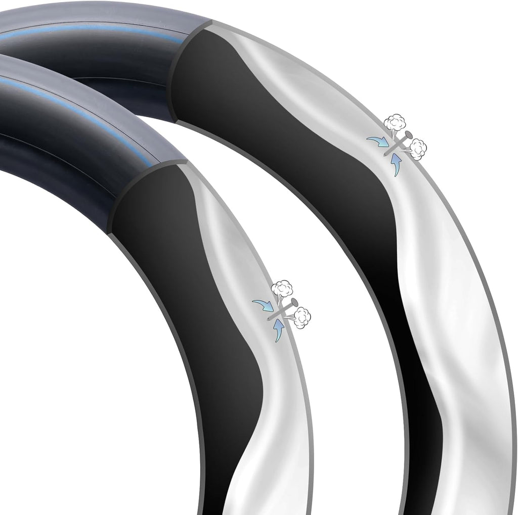 2-PCS 26" Self Sealing E-Bike Tubes 26 x 4.0 26x4.50 AV32mm Schrader Valve Super Automatic Repair, Self-Sealing, Puncture Resistant Compatible with 26x4.0/4.5 Fat Bike Bicycle Tire Tubes