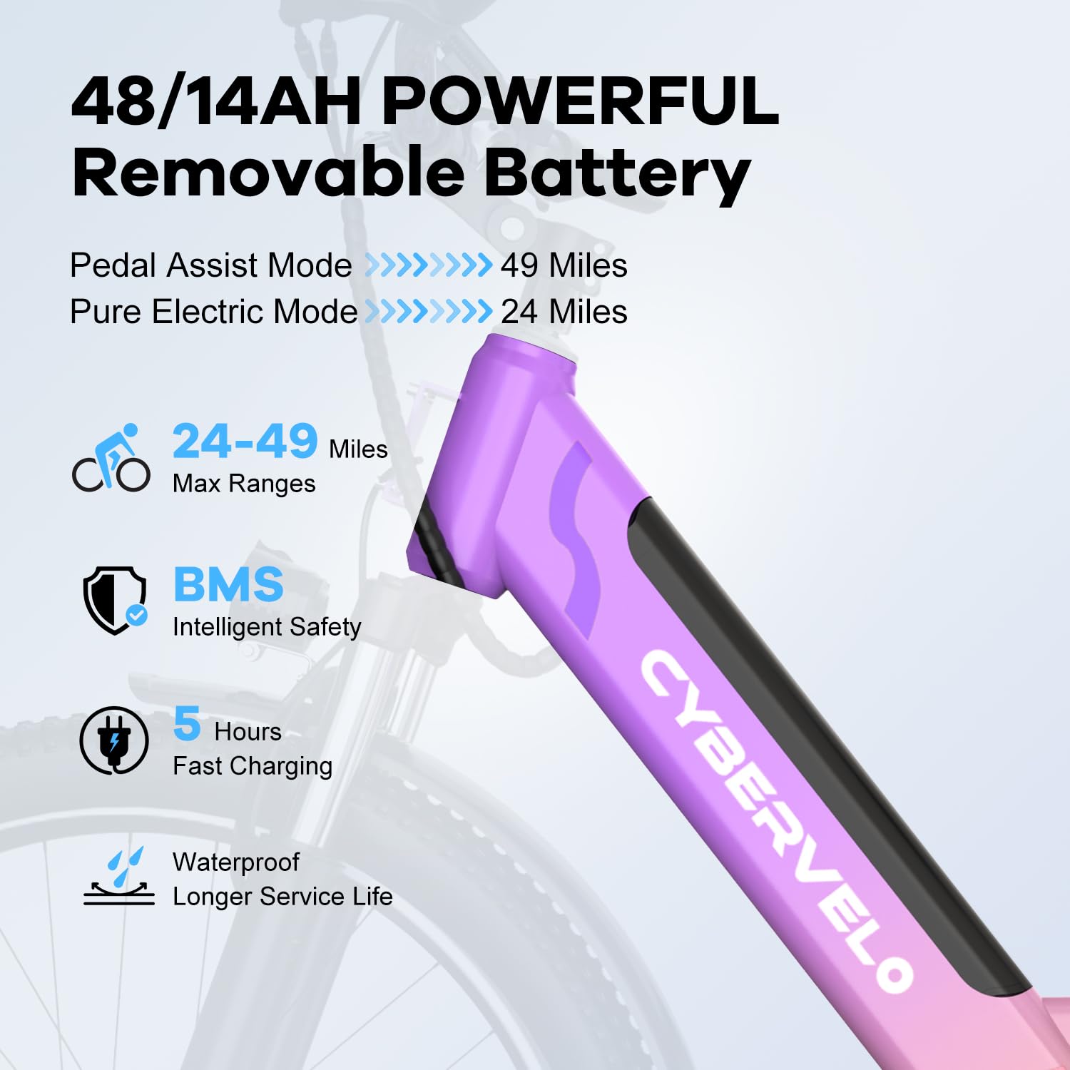 1000 Peak Electric Bike for Adults,up 80 Miles Removable Battery Ebike, 26" Electric E Bike with 7-Speed,Adult Electric Bicycles for Commute Beach Snow Womens/Man All Terrain