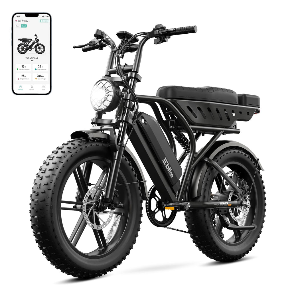Electric Bike for Adults, 1500W Peak Ebike, 48V 15AH Waterproof Removable Battery, 7 Speed, 30 MPH Max, 20" Electric Off-Road Bike, UL 2849 Certification