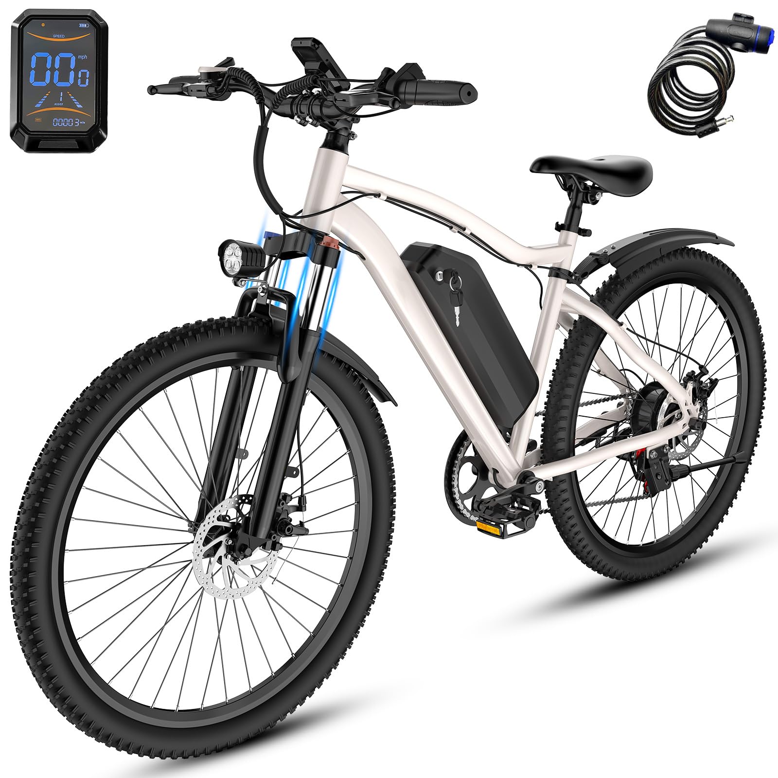Electric Bike for Adults Teens, Commuter City Ebike with 560W-1200W Motor and 48V Removable Battery, 24MPH-28MPH,14"-20" Electric Bicycle with UL 2849 Certified
