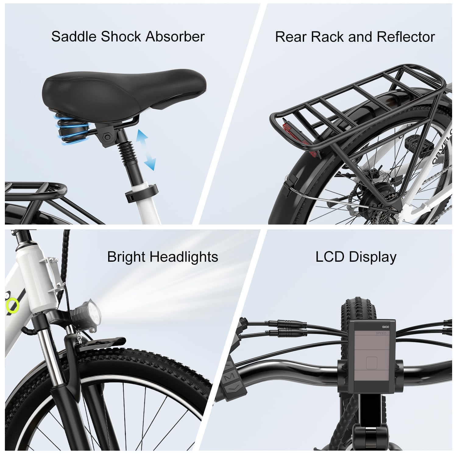 1000 Peak Electric Bike for Adults,up 80 Miles Removable Battery Ebike, 26" Electric E Bike with 7-Speed,Adult Electric Bicycles for Commute Beach Snow Womens/Man All Terrain