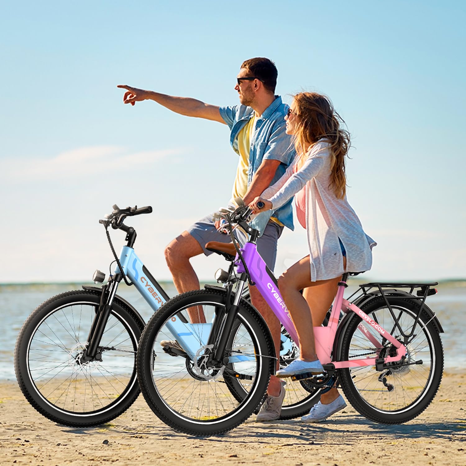 1000 Peak Electric Bike for Adults,up 80 Miles Removable Battery Ebike, 26" Electric E Bike with 7-Speed,Adult Electric Bicycles for Commute Beach Snow Womens/Man All Terrain