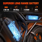 Electric Bike for Adults, 1500W Peak Ebike, 48V 15AH Waterproof Removable Battery, 7 Speed, 30 MPH Max, 20" Electric Off-Road Bike, UL 2849 Certification