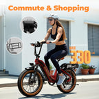 1500W Electric Bike for Adults,48V 20Ah Removable Battery Fast Ebike,Max 70Miles & 30MPH,20" x4.0 Fat Tire Electric Mountain Bike,7-Speed, Step-Thru Commuting Bicycle
