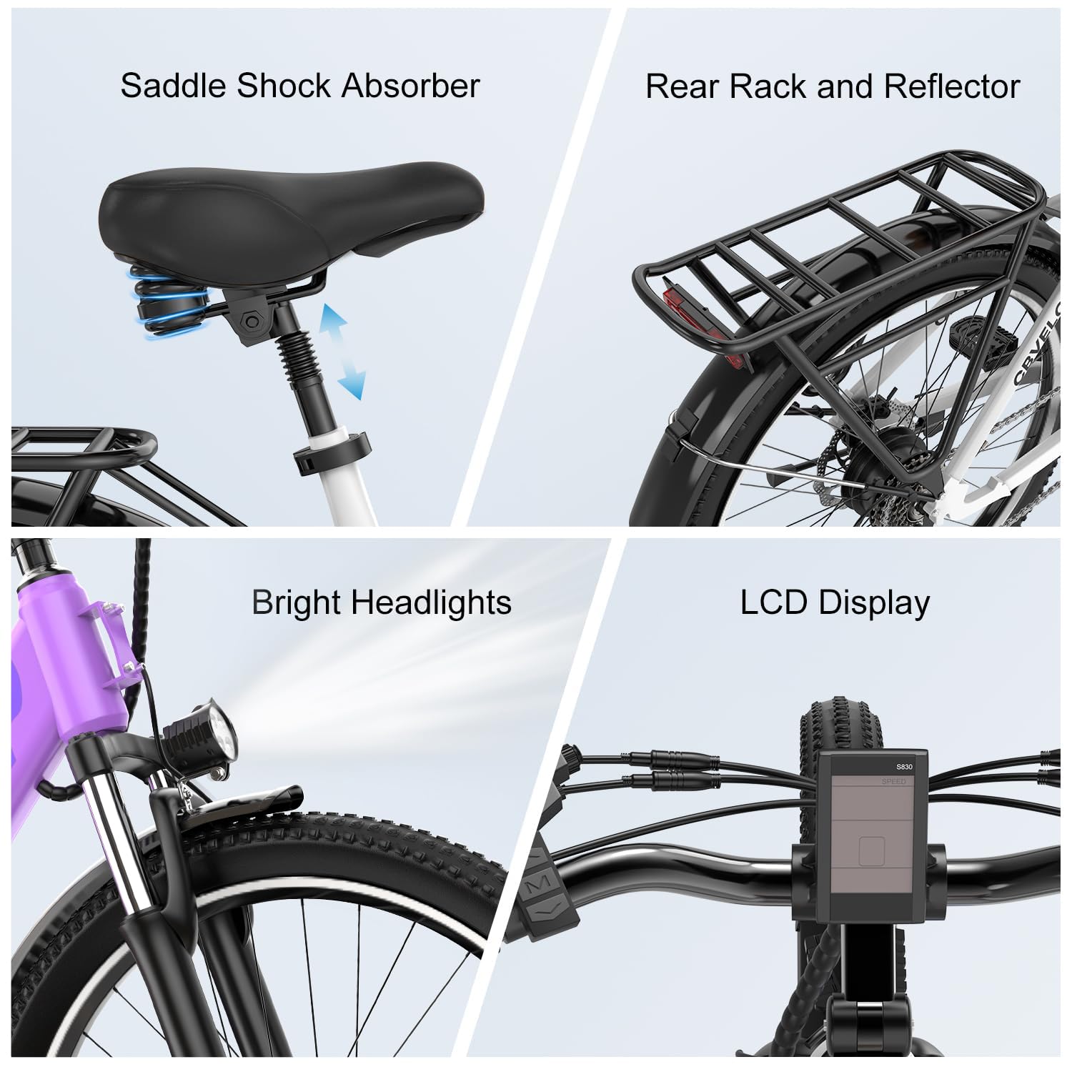 1000 Peak Electric Bike for Adults,up 80 Miles Removable Battery Ebike, 26" Electric E Bike with 7-Speed,Adult Electric Bicycles for Commute Beach Snow Womens/Man All Terrain