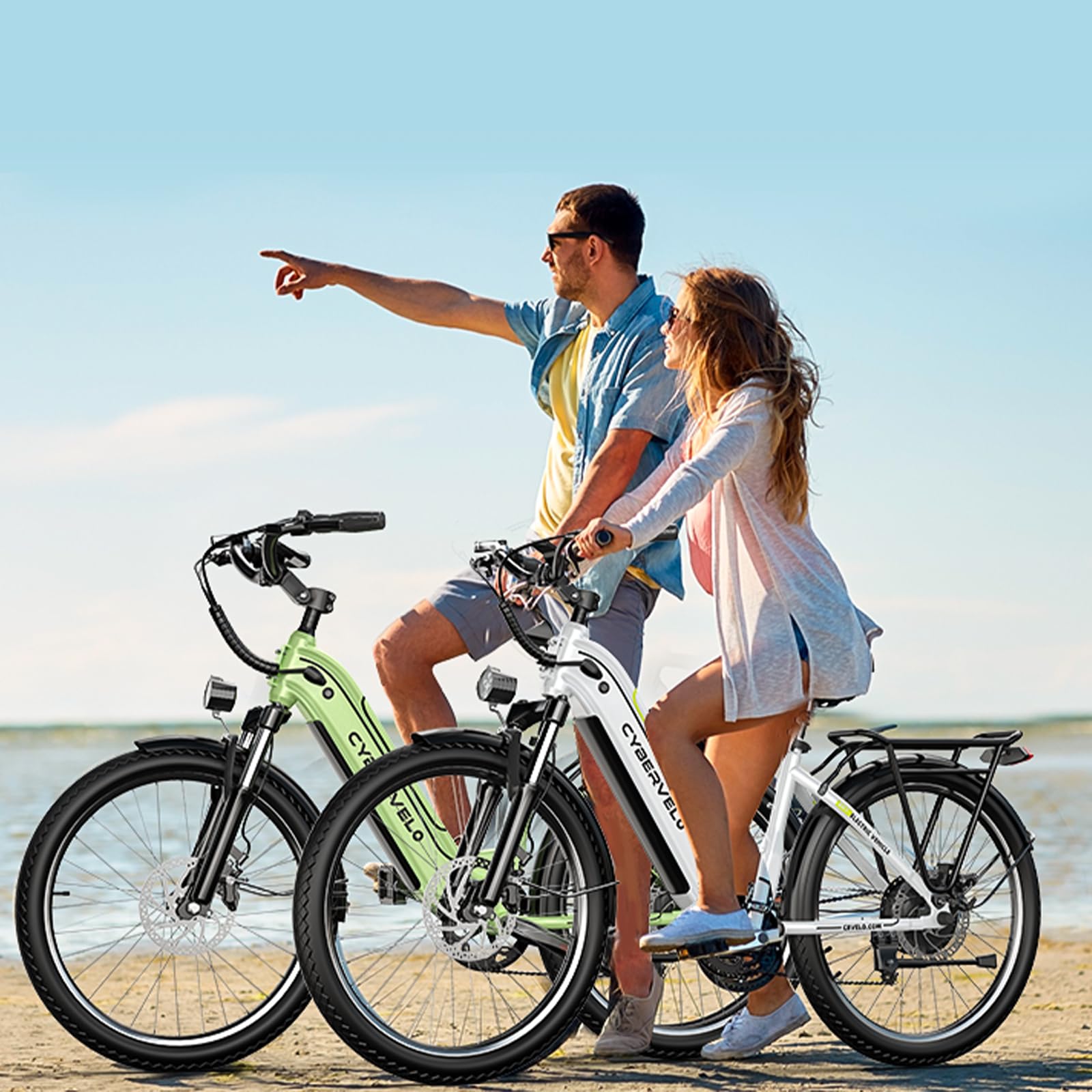 1000 Peak Electric Bike for Adults,up 80 Miles Removable Battery Ebike, 26" Electric E Bike with 7-Speed,Adult Electric Bicycles for Commute Beach Snow Womens/Man All Terrain