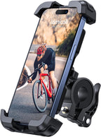 Lamicall Bike Phone Mount Holder - Motorcycle Phone Mount, Adjustable Cell Phone Holder Gifts, E-Bike Bicycle Scooter Handlebar Cradle Clip for iPhone Air 17 Pro Max, 16 15 Plus, 14, 4.7-6.8" Phone