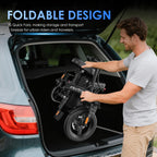 Foldable Electric Bike for Adults and Teens with 750W Peak Motor, Commuter E-Bike with 20 MPH and 30-35 Miles PAS Range, 14" Mini Folding Ebike with 48V Removable Battery, City Electric Bicycle