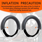 2-PCS 26" Self Sealing E-Bike Tubes 26 x 4.0 26x4.50 AV32mm Schrader Valve Super Automatic Repair, Self-Sealing, Puncture Resistant Compatible with 26x4.0/4.5 Fat Bike Bicycle Tire Tubes