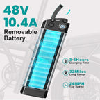 Electric Bike for Adults Teens, Commuter City Ebike with 560W-1200W Motor and 48V Removable Battery, 24MPH-28MPH,14"-20" Electric Bicycle with UL 2849 Certified