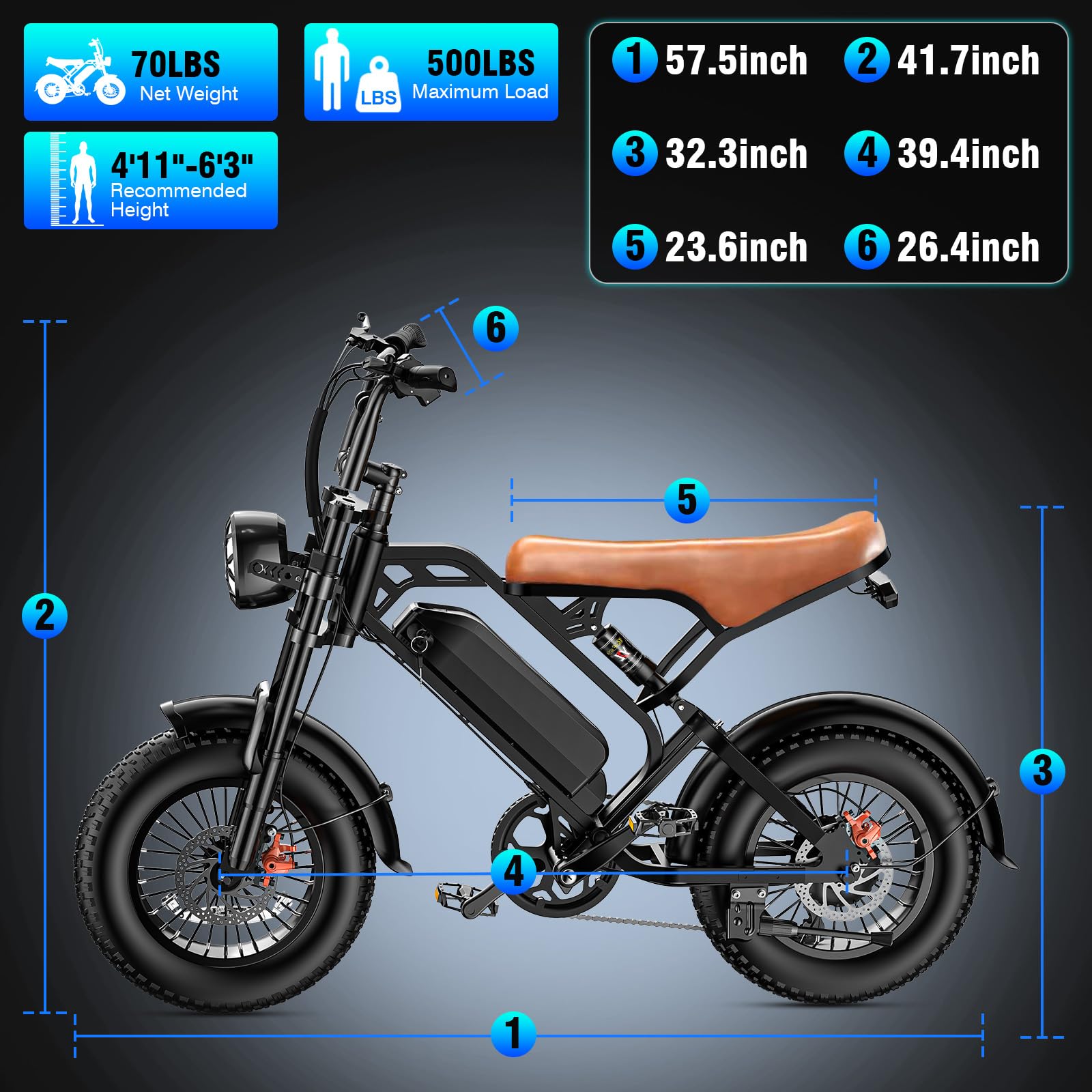 Electric Bike for Adults Teens, Commuter City Ebike with 560W-1200W Motor and 48V Removable Battery, 24MPH-28MPH,14"-20" Electric Bicycle with UL 2849 Certified