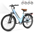1000 Peak Electric Bike for Adults,up 80 Miles Removable Battery Ebike, 26" Electric E Bike with 7-Speed,Adult Electric Bicycles for Commute Beach Snow Womens/Man All Terrain