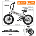 Electric Bike for Adults Teens, Commuter City Ebike with 560W-1200W Motor and 48V Removable Battery, 24MPH-28MPH,14"-20" Electric Bicycle with UL 2849 Certified