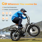 1500W Electric Bike for Adults,48V 20Ah Removable Battery Fast Ebike,Max 70Miles & 30MPH,20" x4.0 Fat Tire Electric Mountain Bike,7-Speed, Step-Thru Commuting Bicycle