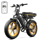 Electric Bike for Adults, 1500W Peak Ebike, 48V 15AH Waterproof Removable Battery, 7 Speed, 30 MPH Max, 20" Electric Off-Road Bike, UL 2849 Certification