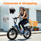 1500W Electric Bike for Adults,48V 20Ah Removable Battery Fast Ebike,Max 70Miles & 30MPH,20" x4.0 Fat Tire Electric Mountain Bike,7-Speed, Step-Thru Commuting Bicycle