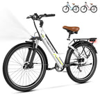 1000 Peak Electric Bike for Adults,up 80 Miles Removable Battery Ebike, 26" Electric E Bike with 7-Speed,Adult Electric Bicycles for Commute Beach Snow Womens/Man All Terrain