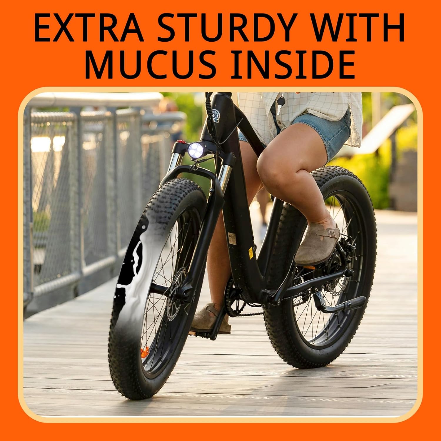 2-PCS 26" Self Sealing E-Bike Tubes 26 x 4.0 26x4.50 AV32mm Schrader Valve Super Automatic Repair, Self-Sealing, Puncture Resistant Compatible with 26x4.0/4.5 Fat Bike Bicycle Tire Tubes