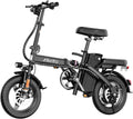 Folding Electric Bike for Adults with 750W Peak Motor, 14" Commuter Mini E-Bike with 35 Miles PAS Range, Foldable Electric Bicycle with 48V Removable Battery