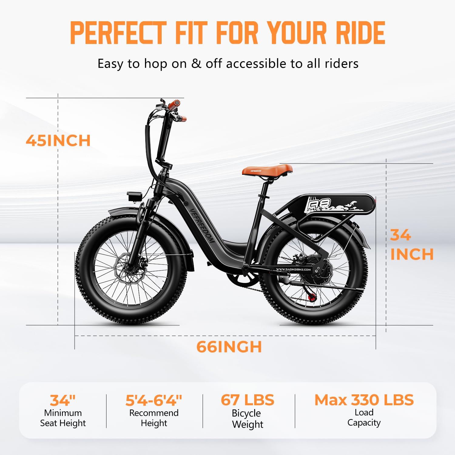1500W Electric Bike for Adults,48V 20Ah Removable Battery Fast Ebike,Max 70Miles & 30MPH,20" x4.0 Fat Tire Electric Mountain Bike,7-Speed, Step-Thru Commuting Bicycle