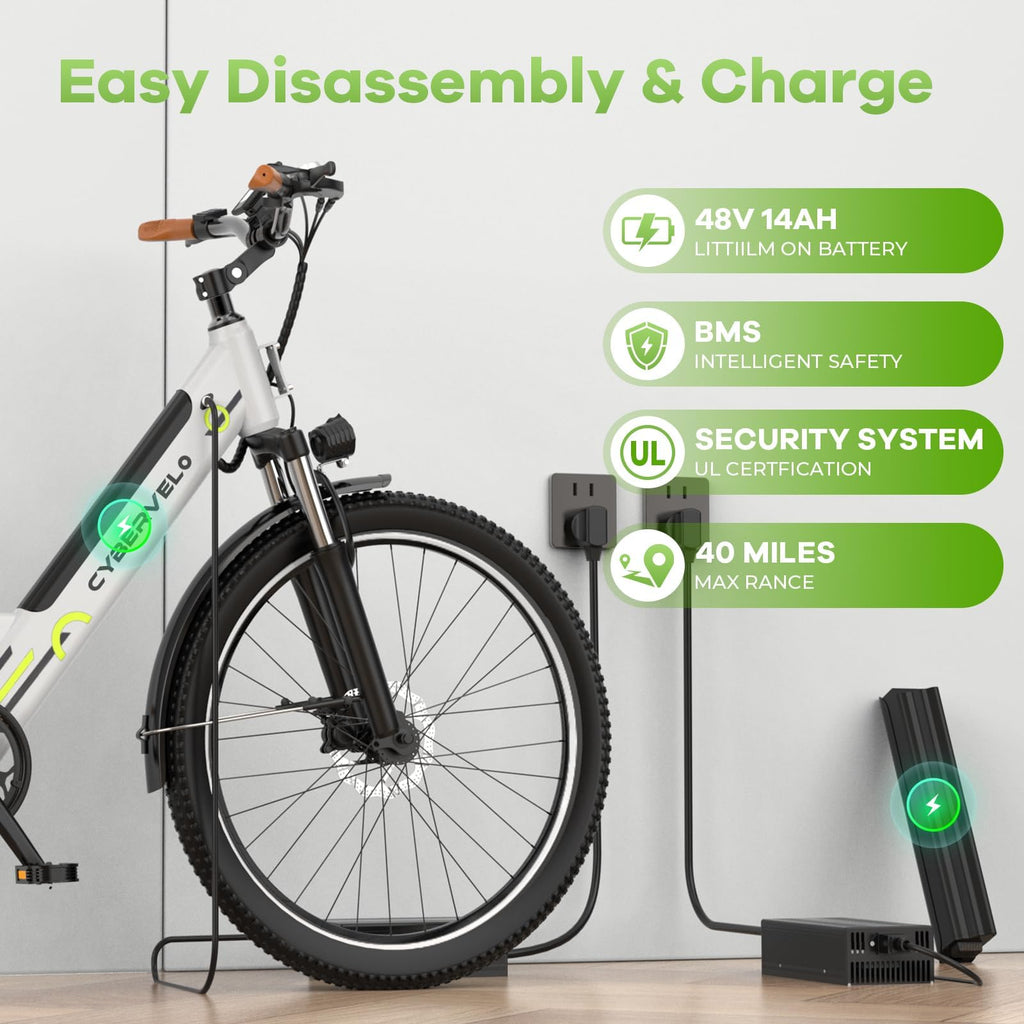 1000 Peak Electric Bike for Adults,up 80 Miles Removable Battery Ebike, 26" Electric E Bike with 7-Speed,Adult Electric Bicycles for Commute Beach Snow Womens/Man All Terrain