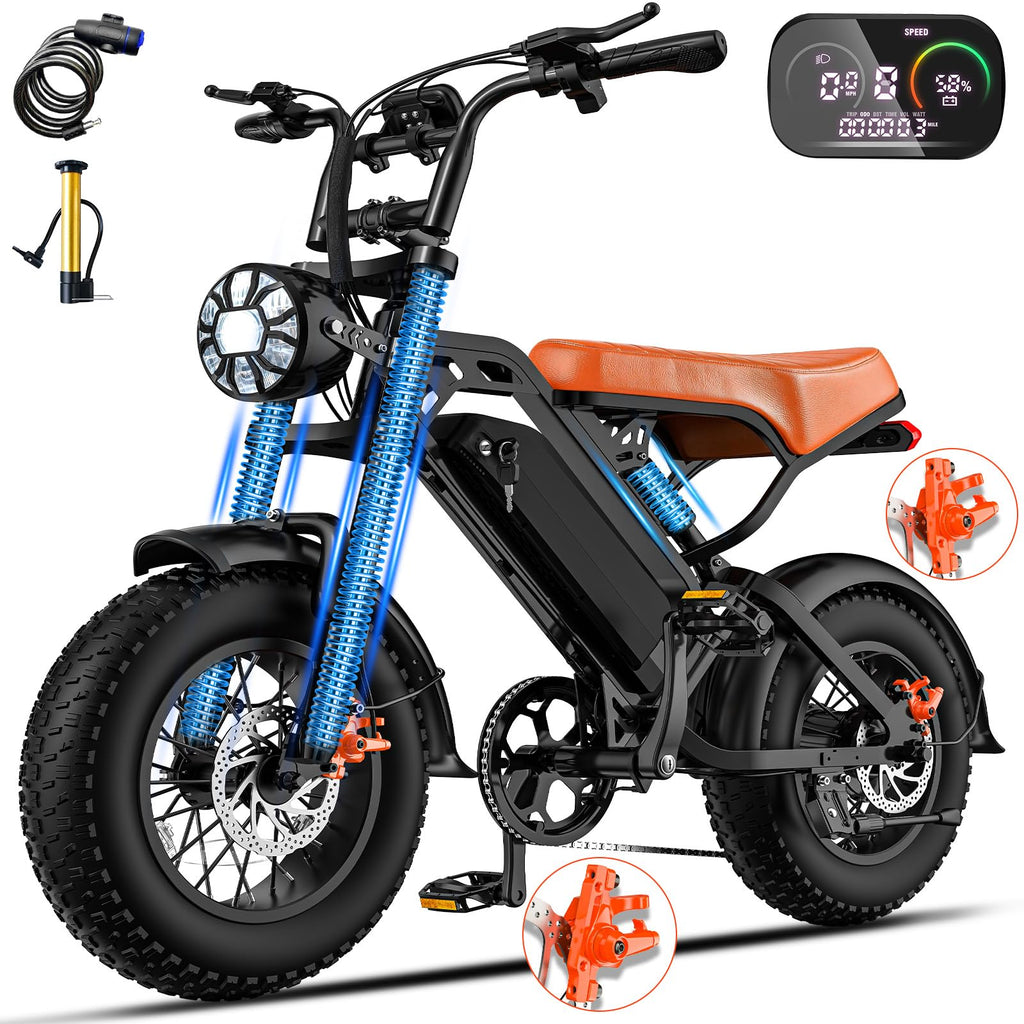 Electric Bike for Adults Teens, Commuter City Ebike with 560W-1200W Motor and 48V Removable Battery, 24MPH-28MPH,14"-20" Electric Bicycle with UL 2849 Certified