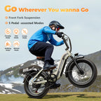 1500W Electric Bike for Adults,48V 20Ah Removable Battery Fast Ebike,Max 70Miles & 30MPH,20" x4.0 Fat Tire Electric Mountain Bike,7-Speed, Step-Thru Commuting Bicycle