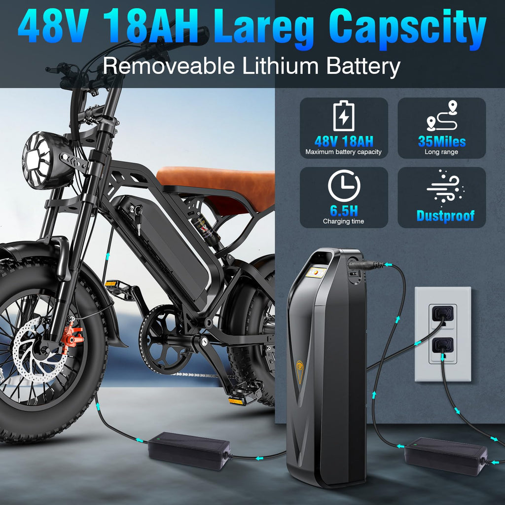 Electric Bike for Adults Teens, Commuter City Ebike with 560W-1200W Motor and 48V Removable Battery, 24MPH-28MPH,14"-20" Electric Bicycle with UL 2849 Certified