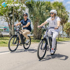 HOVERFLY OUREA 26" Electric Bike for Adults, 750W Peak Motor Mountain Ebike, 20MPH Up to 40 Miles, UL2849 Certified, 7-Speed, Removable Battery, Shock Absorber, Fat Tire Commuter E-Bike