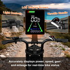 1000W Electric Bike for Adults, 30MPH Max Speed & 50+ Mile Range, 20" x 4.0 Fat Tire Electric Bicycle, Removable 48V 15.6AH Battery, 7-Speed Gear System, LED Display, for Commuting & Off-Road